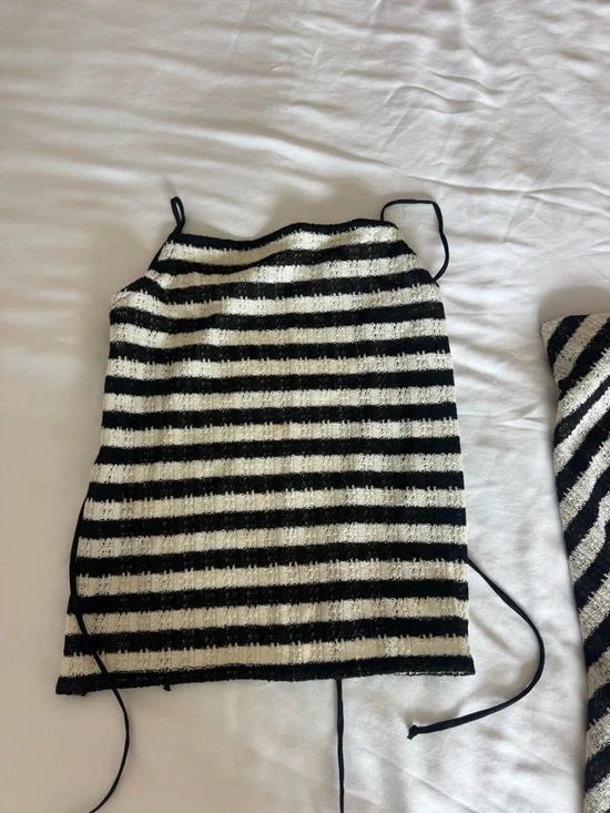 Mango Black and White Striped Tank & Maxi Set - Picture 3 of 6